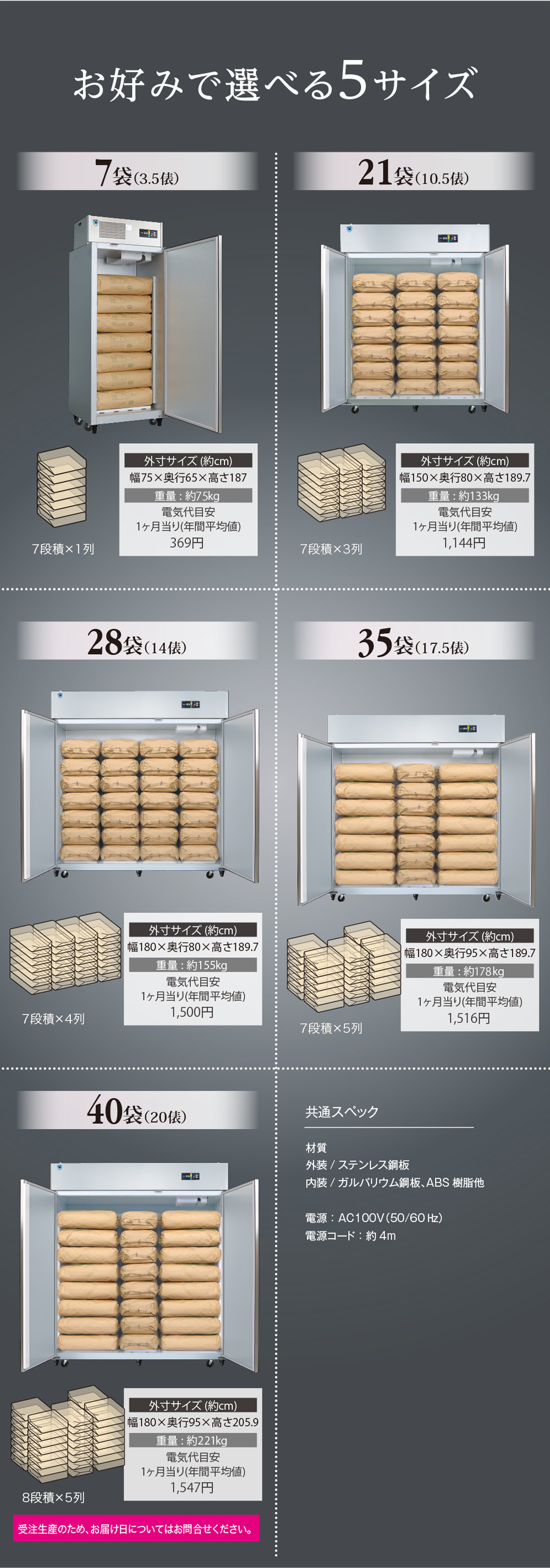 かかしさんのJA(農協)通信販売 / 大和冷機 玄米保冷庫 DR24